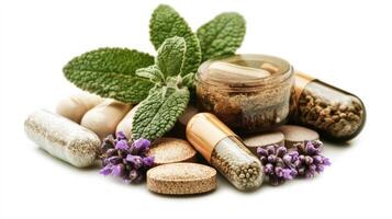 Herbal Supplements and Vitamins for Health photo