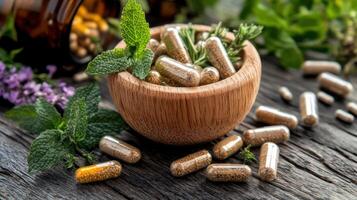 Herbal Supplements and Vitamins for Health photo