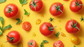Tomatoes Highlighting Health Benefits for World Food Day photo