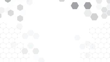 White background with abstract hexagon elements for presentation background design. White geometric background abstract. Hexagons design for medical, science, and digital technology. vector