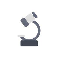 microscope icon flat style vector