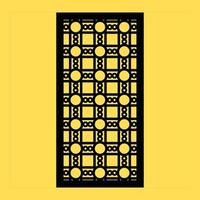 one pattern with abstract and geometric ornament for panel and background. soft yellow background. vector