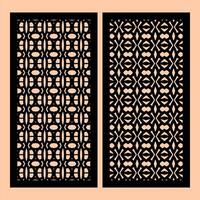 two black patterns minimalist ornament. soft pink background. vector