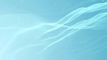 Blue Background. Blue Abstract background. Abstract gradient particle waves seamlessly flowing with soft light and bokeh. video