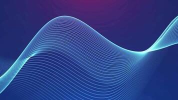 Blue Background. Blue Abstract background. Abstract gradient particle waves seamlessly flowing with soft light and bokeh. video