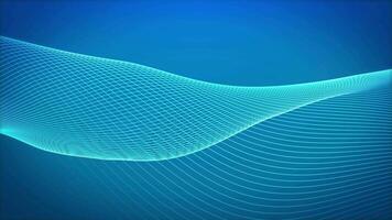 Blue Background. Blue Abstract background. Abstract gradient particle waves seamlessly flowing with soft light and bokeh. video