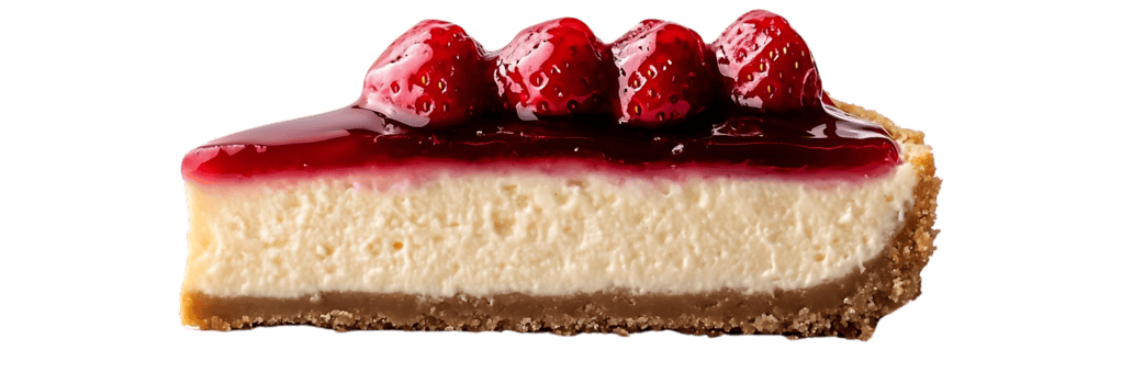 morango bolo de queijo com uma transparente fundo uma delicioso tratar para qualquer ocasião png