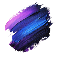 Abstract Paint Strokes with a Transparent Background Vibrant Blue and Purple Hues Swirling and Blending in a Dynamic Composition. png
