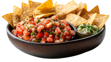 Salsa and Chips A Classic Combination with a Transparent Background png