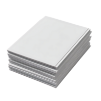 Stack of White Paper with Transparent Background A Clean and Crisp Presentation of Blank Sheets for Design and Mockups png