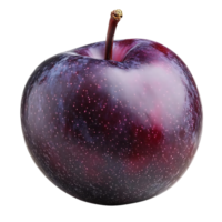 A Single, Ripe Plum with a Transparent Background Perfect for Your Design Needs png