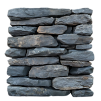 Gray Stone Wall with Transparent Background A Rugged and Textured Surface for Design Projects png