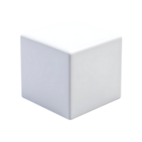 White Cube with Transparent Background A Perfect Mockup for Product Displays and Designs png