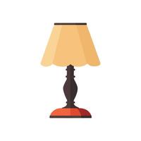 Simple Flat Illustration of a Table Lamp, Isolated Design for Clean Presentation vector