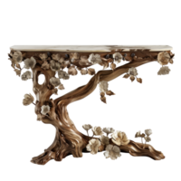 Console table with tree support png