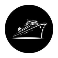 icon cruise ship illustration vector