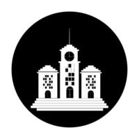hotel building icon vectors illustration