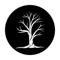 simple tree decor silhouette image vector
