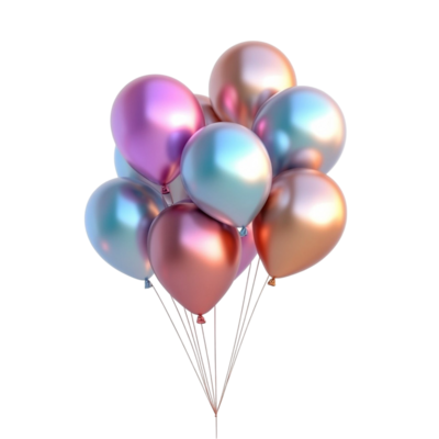 Rose Gold Balloons PNGs for Free Download