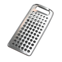 Close-Up of a Metal Grater with Grid Pattern png