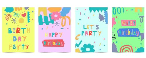 shape paper cut out background with colorful vector