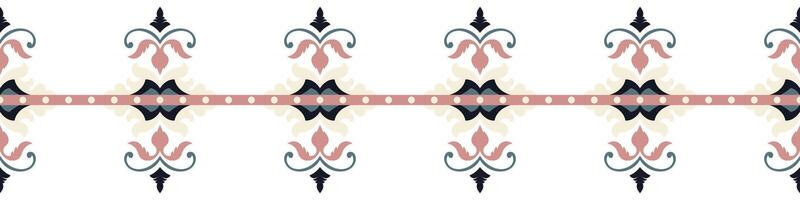 horizontal border pattern For decorating fabric edges and picture frames vector