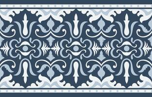abstract pattern wire ethnic tribe For the navy blue native fabric pattern cold zone vector