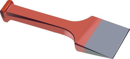 Detailed design of a red fireman's axe used for emergency situations vector