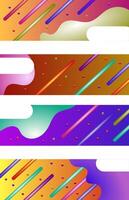Modern Web Banner Designs vector