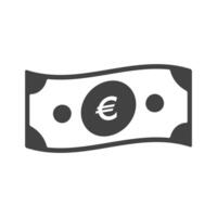 Euro banknotes for payment paper money icons. Finance banking icons for design. currency elements isolate vector