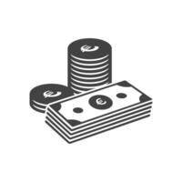 Euro banknotes and cents set on a transparent background. Payment paper money icons. Finance banking icons for design. currency elements isolate vector