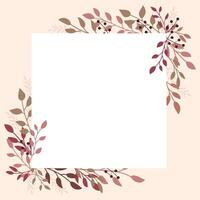 Empty frame in pastel colors with space for text. vector