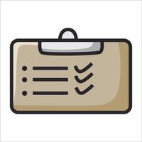 Checklist on isolated on white background vector