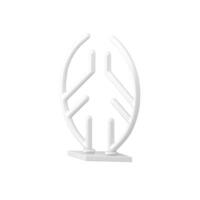 Minimalist Xmas spruce three dimensional decorative element realistic illustration vector