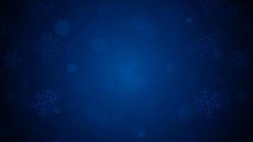 Winter Christmas blue gradient background with frost snowflakes 3d design realistic vector