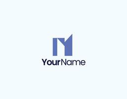Letter N with building combination abstract logo design vector