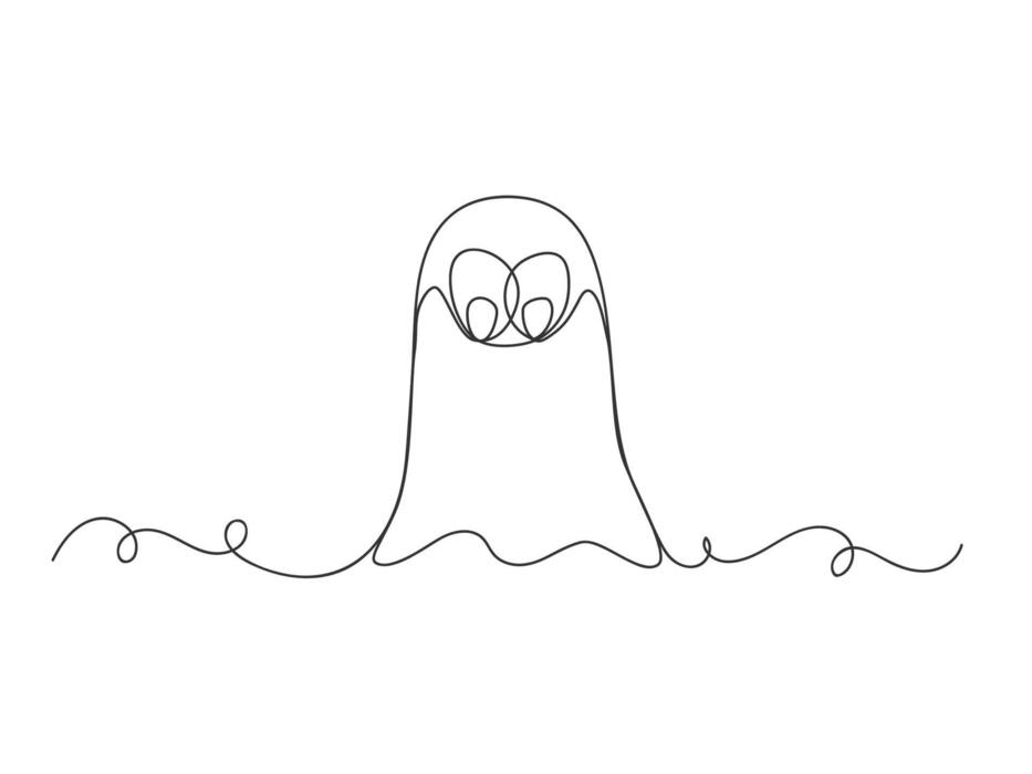 Ghost Line Art Vector Art, Icons, and Graphics for Free Download