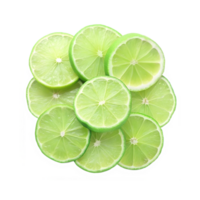 image of several fresh lime slices png