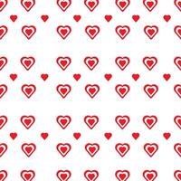 A beautiful red heart seamless pattern design. vector