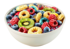 Fruit loop feast isolated on transparent background. png