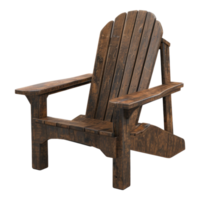 Adirondack chair Isolated on transparent background. png