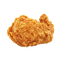 Golden-Brown Chicken Nugget with Textured on Transparent background png