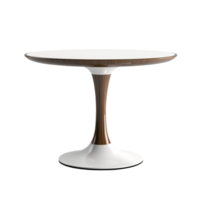 Modern Dining Table with White Top, White Base AI-GeneratIive png