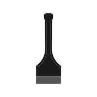 Stone Masons Chisel with a wide edge and Big Head vector