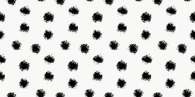 Seamless pattern with various doodle hand drawn dots on light background. Cute textured brush strokes, wrapping paper. vector