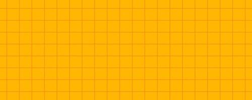 Abstract bright yellow background with checkered pattern. Jagged doodle hand drawn lines, notebook sheet, lined paper. Vertical and horizontal crosshatch. vector