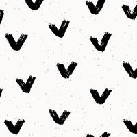 Square hand drawn pattern, textured pencil strokes check mark on white background. Grunge doodle illustration, curved lines, organic shapes, scribble elements. vector