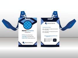 Identity card template design vector