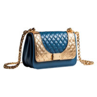 a blue and red bag with a red handle is shown Isolated on a Transparent Background png