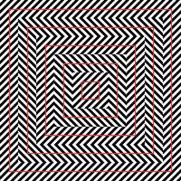 Optical Illusion Squares with Diagonal Stripes vector